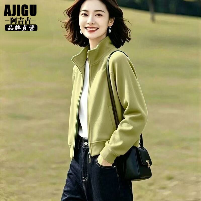2026秋季新品纯棉休闲连帽卫衣女图片