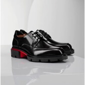 厚底德比增高结婚鞋 2025新款 皮鞋 王俊凯嘉尔同款 潮男士 红底休闲鞋