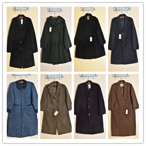 日产男士宽松羊毛呢大衣
