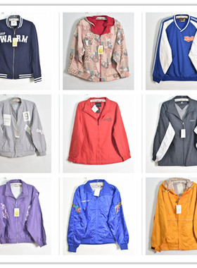 Vintage古着日系原单霹雳冲锋衣棒球服工装外套薄夹克男女通款新4