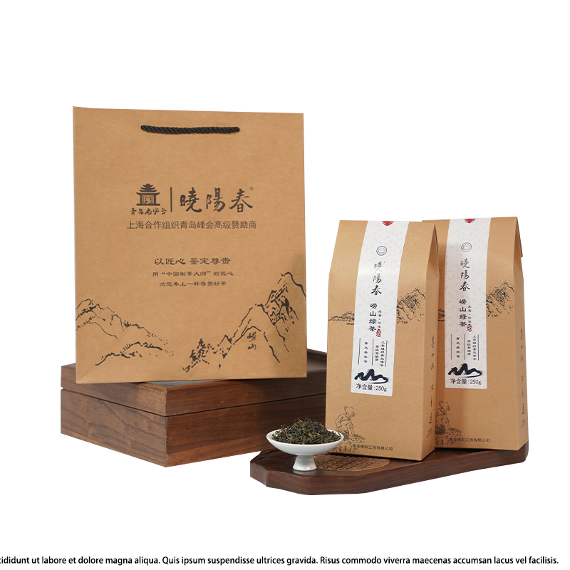 曉陽(yáng)春嶗山綠茶簡(jiǎn)裝2025新茶山東青島特產(chǎn)翠龍珠散茶500克