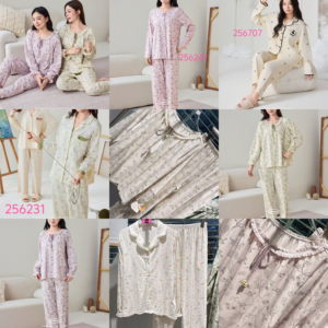 柔善女款春夏季纯棉莫家居服睡衣