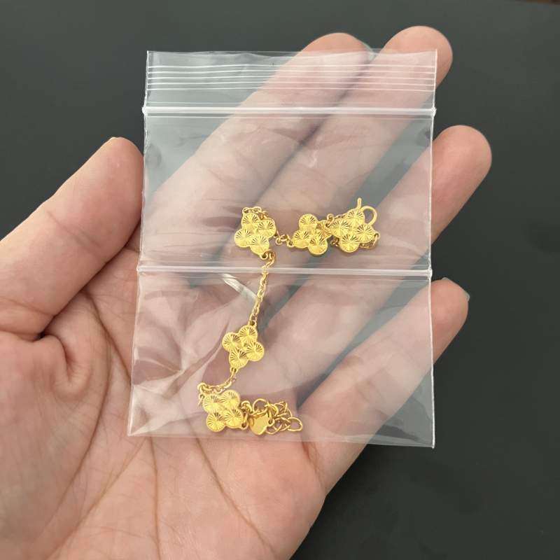 透明双层双骨自封袋加厚珠宝首饰礼品袋/塑料袋