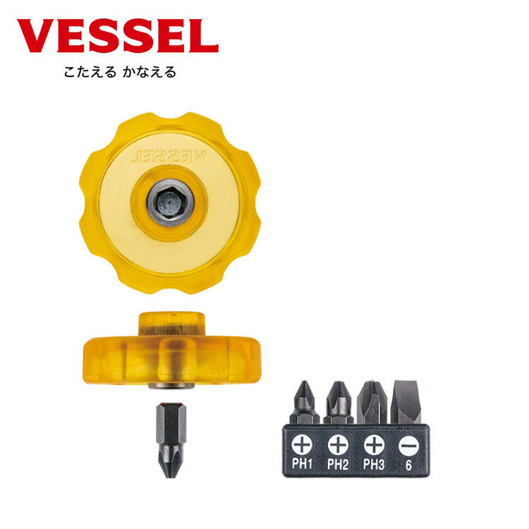 VESSEL WEIWEI 일본 수입 초단 초박형 짧은 핸들 드라이버 드라이버 TD-13 좁은 공간용