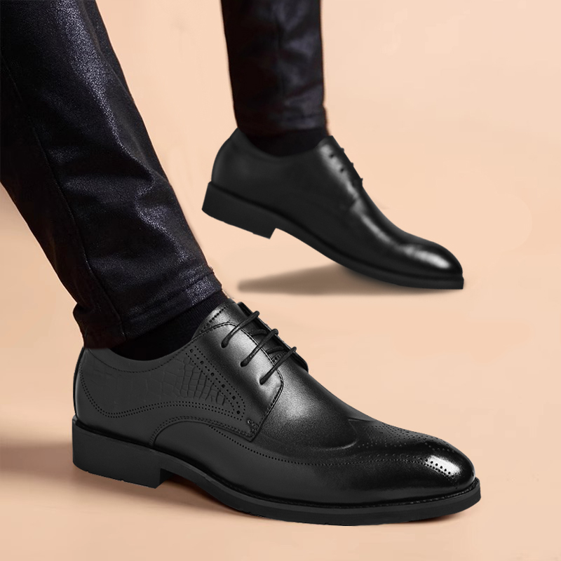 皮鞋男款2025秋冬青年商务爆款