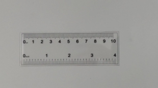 高精度菲林尺 软尺 透明尺 定制 两边刻度 最小刻度为1mm 0.25mm