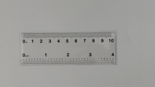 高精度菲林尺透明定制两边