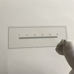 显微镜 物镜测微尺 50mm 国标级别 菲林尺 测微标尺 0.1mm刻度