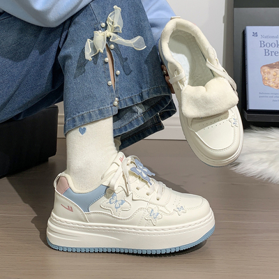 回力棉鞋女鞋加绒保暖板鞋