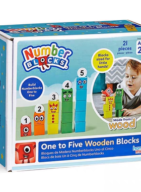 美国Numberblocks数字积木1-5益智儿童hand2mind早教数学教具玩具
