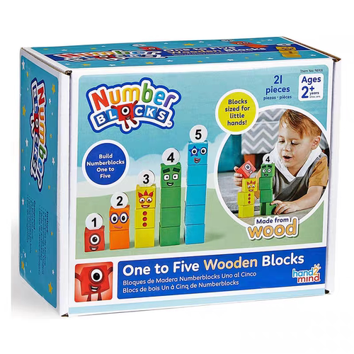 美国Numberblocks数字积木1-5益智儿童hand2mind早教数学教具玩具