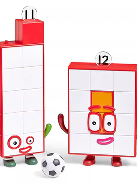 hand2mind数字积木儿童宝宝毛绒动作公仔人偶智力早教玩具礼物