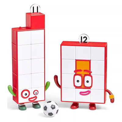 hand2mind数字积木儿童宝宝毛绒动作公仔人偶智力早教玩具礼物