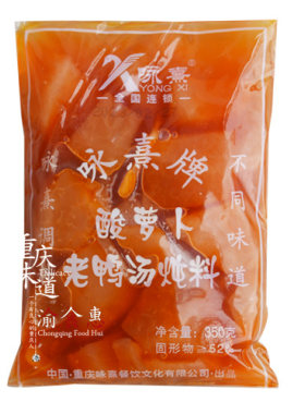 咏熹350gx10袋重庆酸萝卜老鸭汤