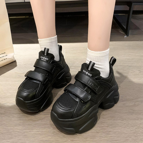 欧货厚底增高老爹鞋女