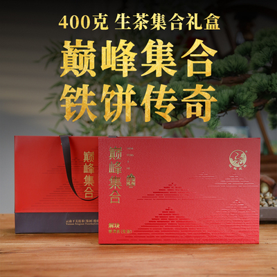 下关沱茶 2024巅峰集合-铁饼传奇 经典铁饼产品解块集合 普洱生茶