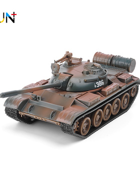 【清仓特价】T55合金坦克模型摆件1/43仿真金属59式军事战车玩具