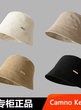 Camno Keair官网CK2-22112水桶帽棉麻盆帽女生2025春季新品渔夫帽