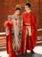 出租遇囍来汉服宋制婚服女灵犀红色凤冠霞帔刺绣传统婚礼中式 嫁衣