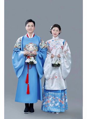 出租汉服婚服中式结婚敬酒服宋制