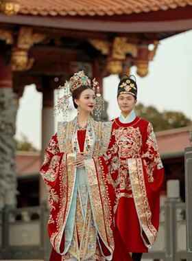 出租凤冠霞帔结婚汉服婚服婚礼