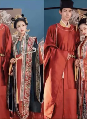 出租红男绿女宋制汉服婚服凤冠霞帔新娘结婚中式婚礼婚嫁嫁衣租赁