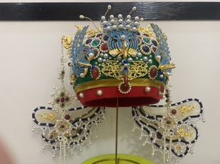 出租六龙三凤冠明制汉服婚服结婚手工珍珠头冠博缤结婚头饰定制