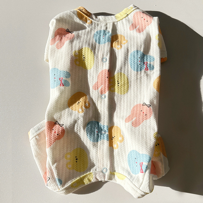 狗狗全棉宠物四脚护肚子泰迪衣服防着凉术后戒奶服比熊半袖家居服