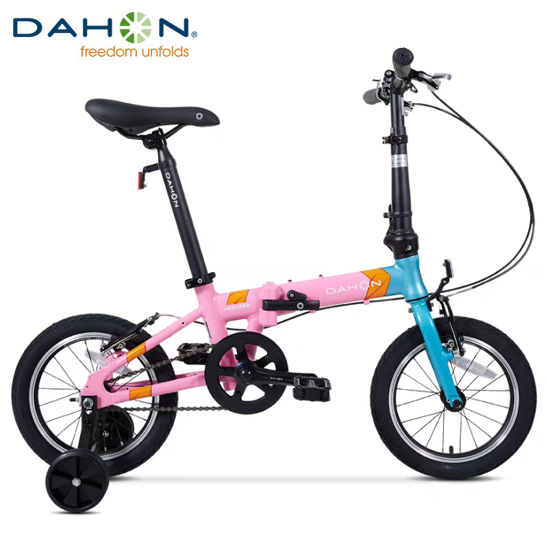 大行儿童车14寸带辅助轮4-13岁