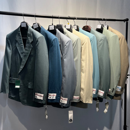法国品牌瑕疵次品西装介意慎拍港风大码休闲复古oversize扩版西服