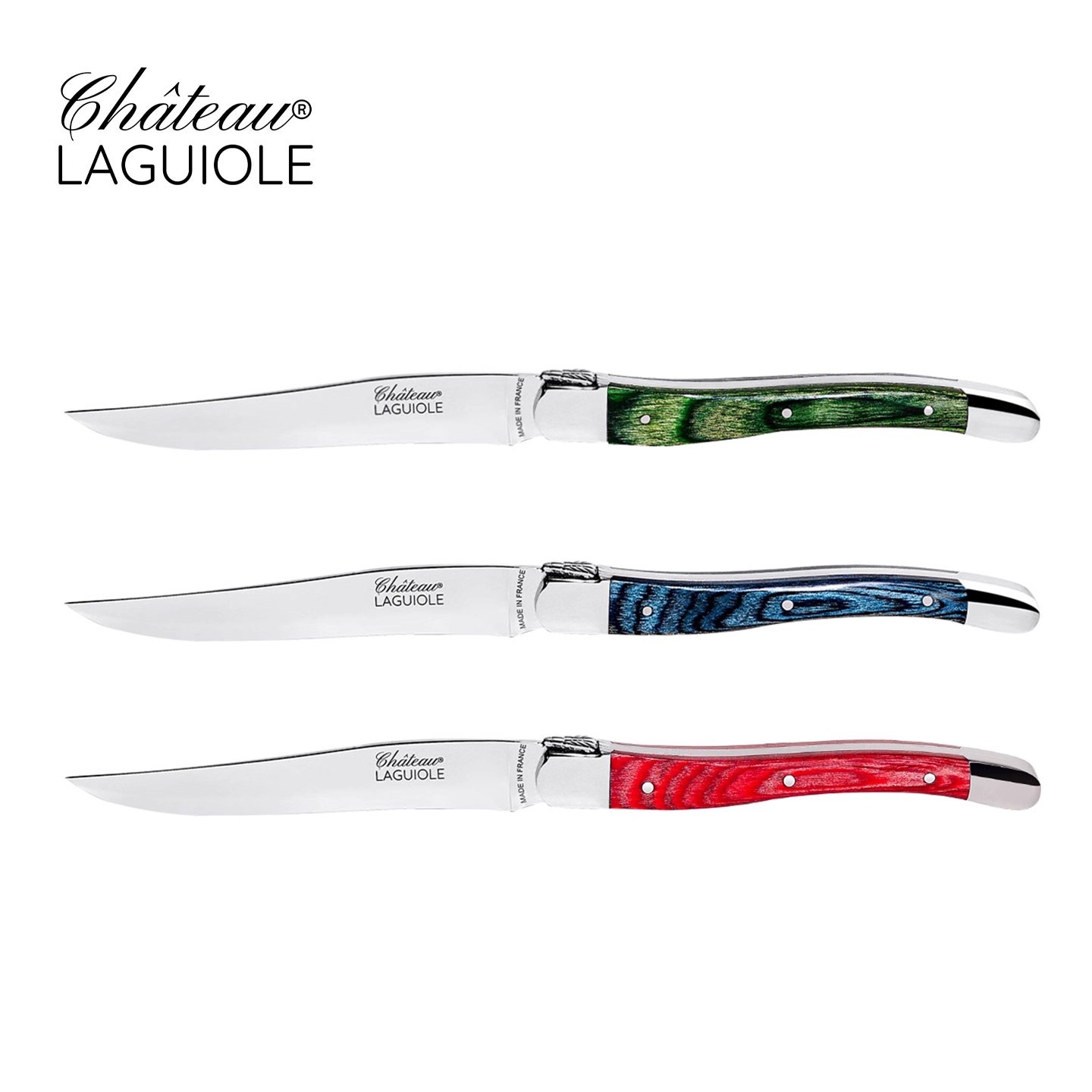 法国进口Chateau Laguiole牛排刀西餐刀酒店不锈钢餐刀纸石手柄
