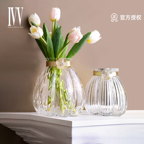 意大利进口ivv水晶玻璃花瓶摆件