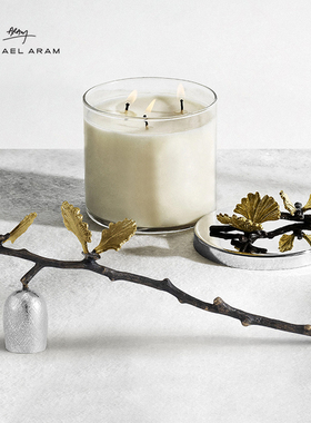 Michael Aram手工制作蝴蝶银杏香薰蜡烛灭烛罩灭烛器生日礼物礼盒