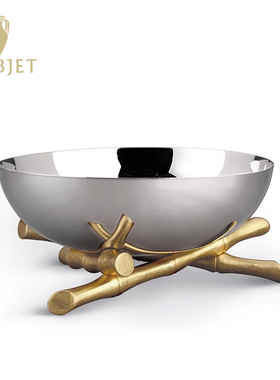 L'OBJET 欧洲进口Lamina拉米娜系列欧式家居镀金工艺品餐具摆件