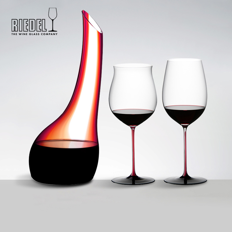 RIEDEL醒酒器璀璨黑领结红酒杯