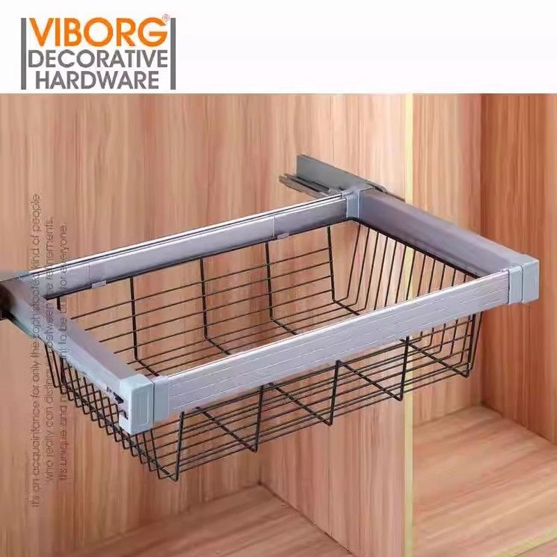 域堡 衣柜拉篮置物篮衣橱伸缩裤架藤篮推拉储物篮收纳全属蓝,基础建材,柜内裤架,淘宝优惠券,粉丝福利购,淘宝优惠卷