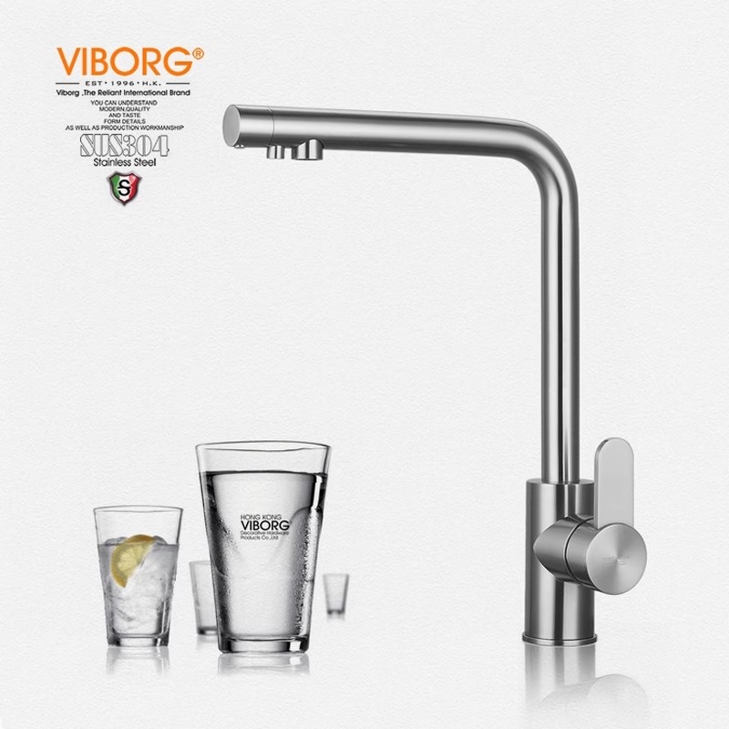 VIBORG304不锈钢洗菜盆水槽龙头