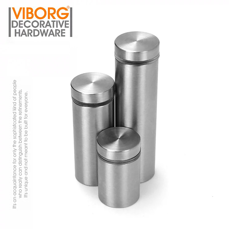 *域堡 实心304不锈钢广告螺丝钉 亚克力支撑板钉镜子镜钉帽盖