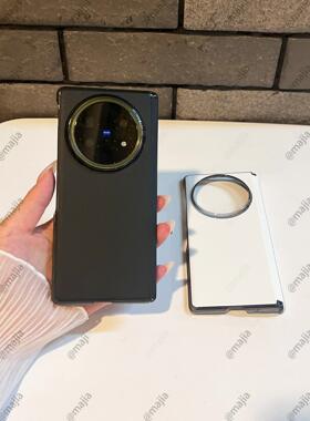 适用于vivoxfold5手机壳新款超薄防摔素皮xfold3全包中轴保护套X Fold5Pro折叠屏简约后壳VIVO简约奢华