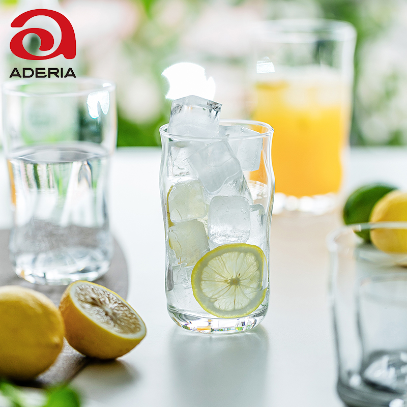 日本aderia玻璃杯手捻陶艺