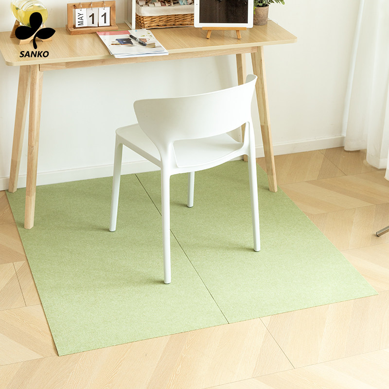 日本进口sanko书桌地垫转椅凳防水防滑地毯自由裁剪保护地板垫子