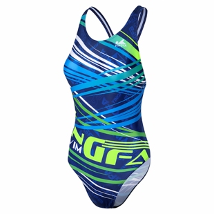 好看贴身无胸垫阻力小 专业女泳衣 英发儿童泳衣 训练三角游泳衣