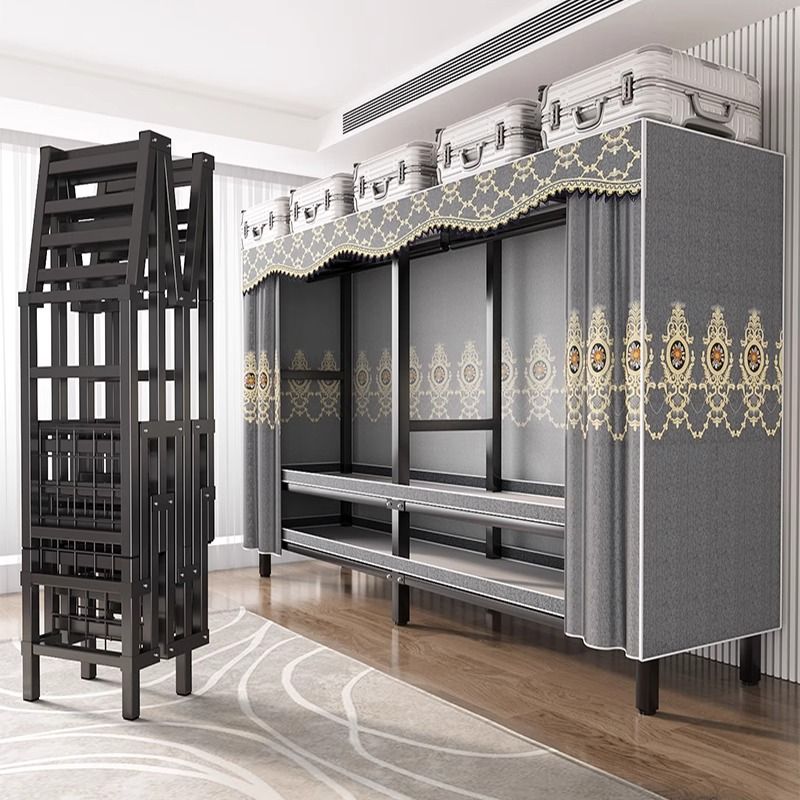 免安装衣柜简易布衣柜出租房家用卧室结实耐用现代简约小户型衣橱