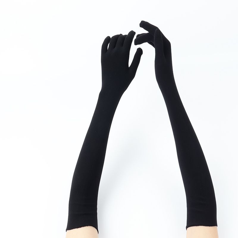 冬季新款cosplay手套五指无缝长款礼仪手套万圣节装饰高颜值保暖