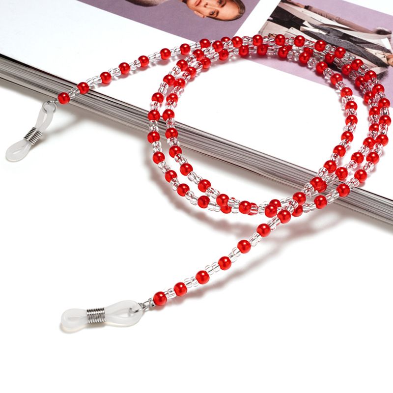 复古串珠眼镜挂绳链子太阳镜老花镜搭配挂链防滑眼镜链diy百搭