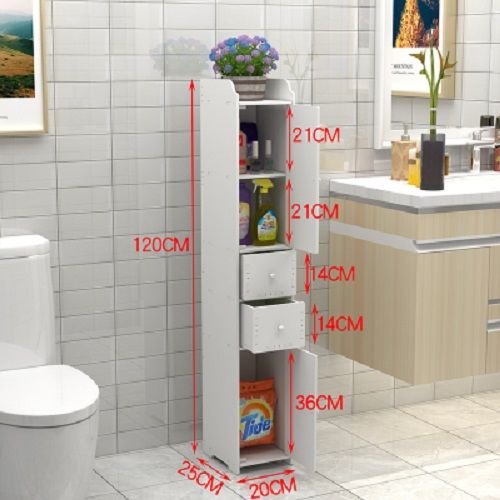 卫生间落地式置物架多层浴室储物收纳柜厕所神器洗手间马桶边柜窄
