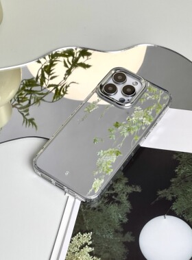 垂绿 | So so Lab | 原创适用于苹果手机壳高级感iphone16promax新款16pro16plus | 小众艺术镜面手机壳