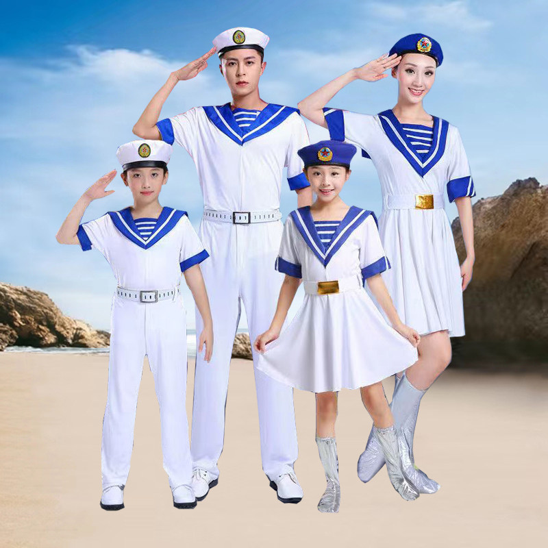 出租儿童小海军水手服男女小学生大合唱运动会水兵舞蹈演出服表演