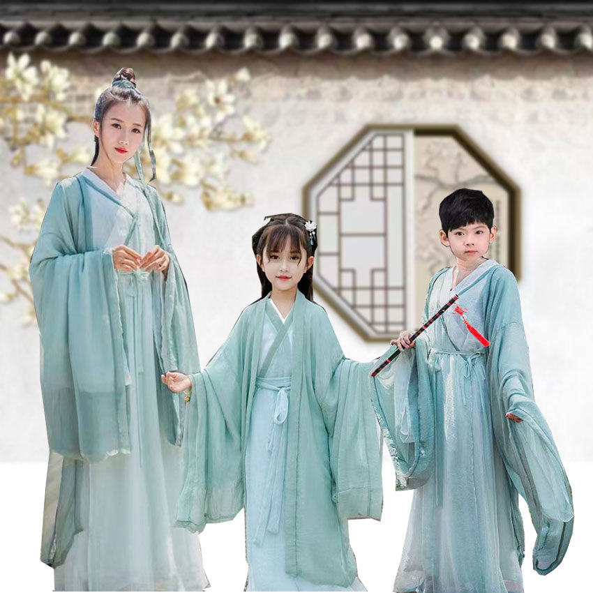 出租古装仙女魏晋风汉服中国风学生广袖齐腰毕业全套春夏秋晋制