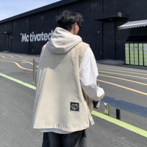 709-MJ110-P100 单人 春季新款 阔版休闲针织工装马甲图片